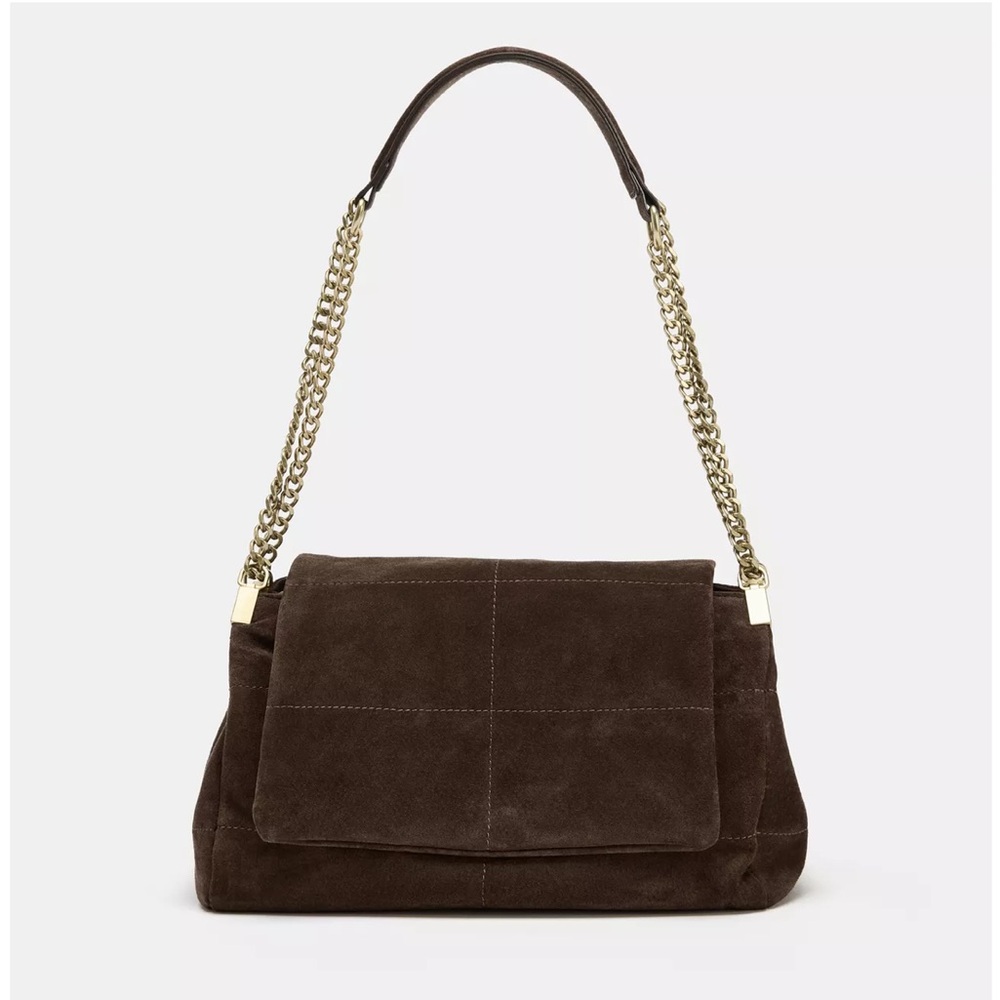 ZARA LEATHER SHOULDER BAG - Picture 2 of 16